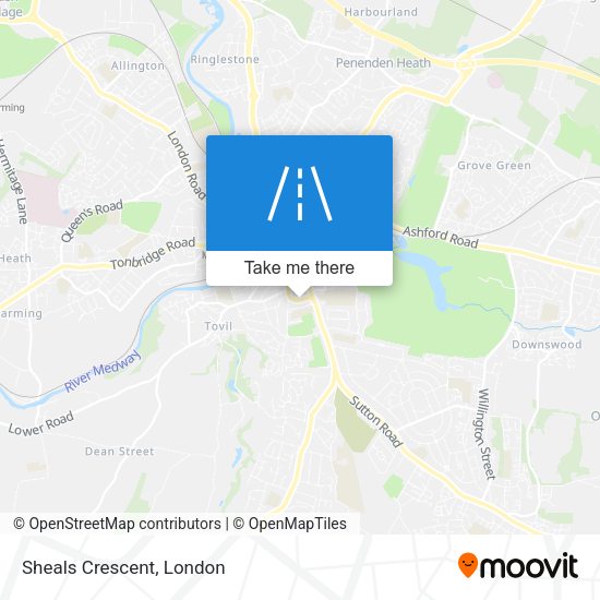 Sheals Crescent map