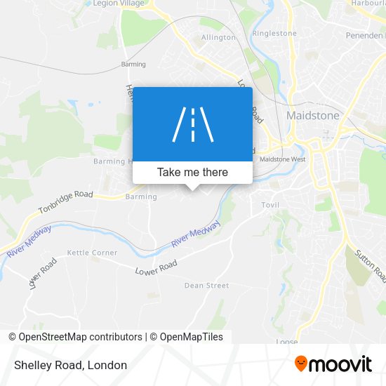 Shelley Road map