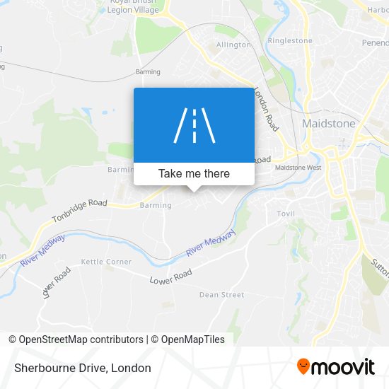 Sherbourne Drive map