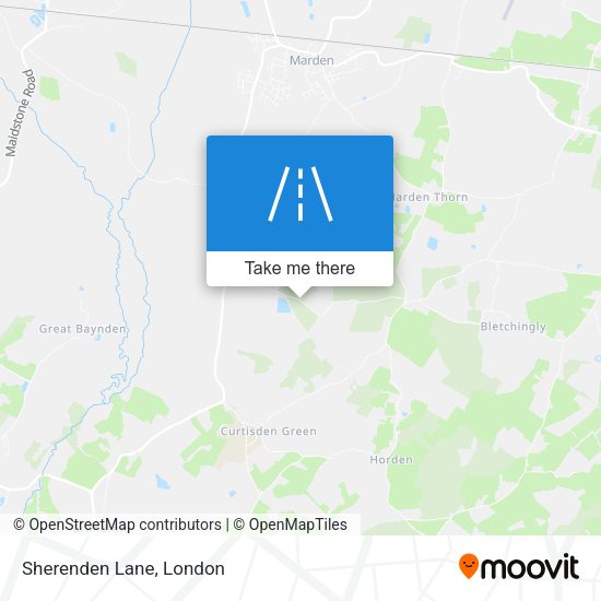 Sherenden Lane map