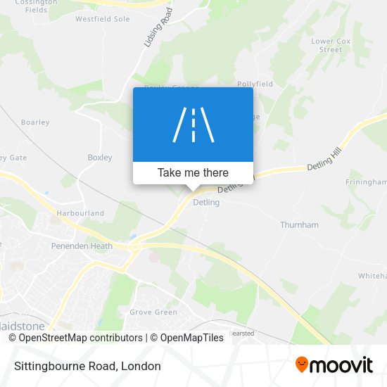 Sittingbourne Road map