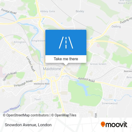Snowdon Avenue map