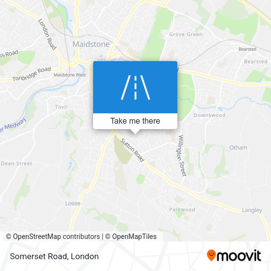 Somerset Road map