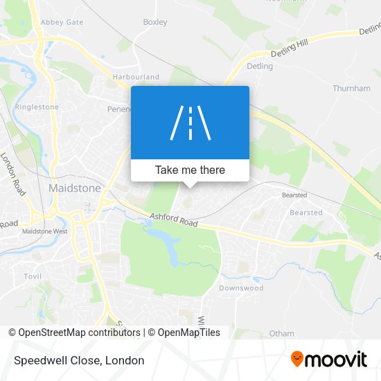 Speedwell Close map