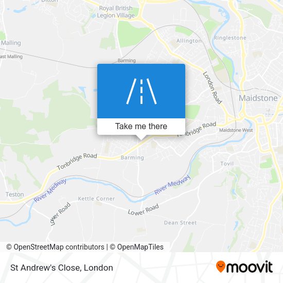 St Andrew's Close map