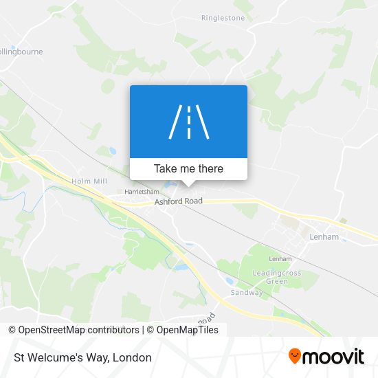 St Welcume's Way map