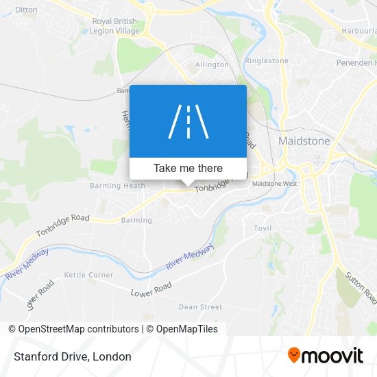 Stanford Drive map