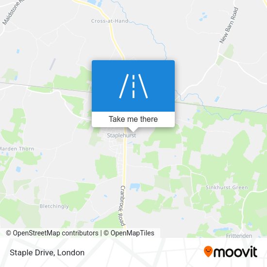 Staple Drive map