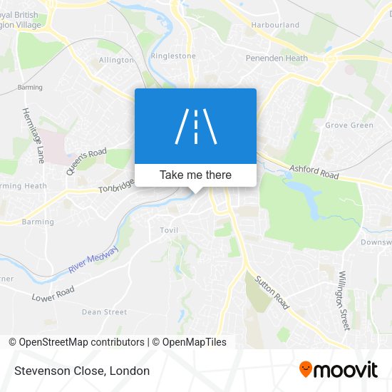 Stevenson Close map