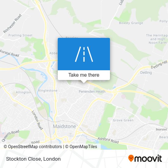 Stockton Close map