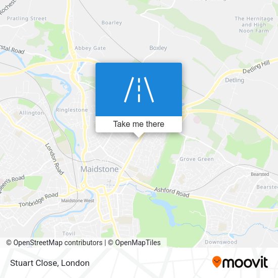 Stuart Close map