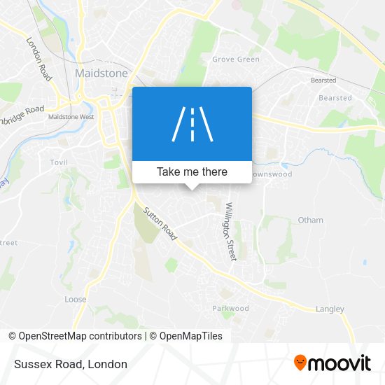 Sussex Road map