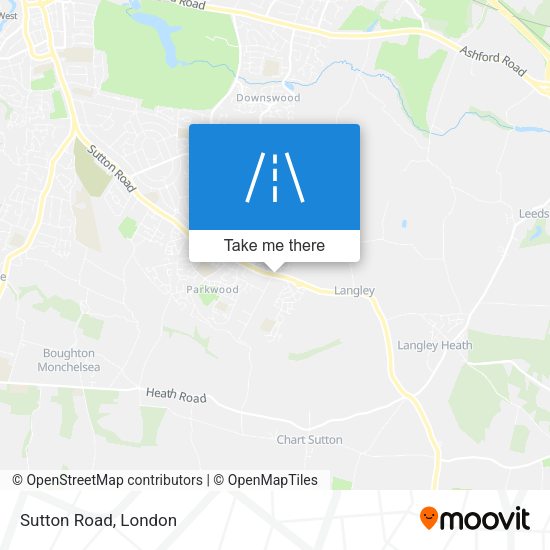 Sutton Road map