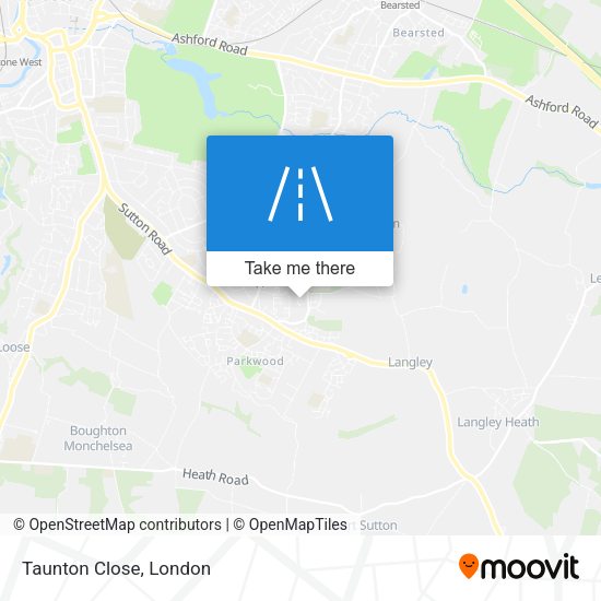Taunton Close map