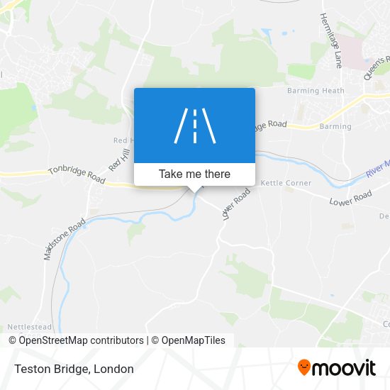 Teston Bridge map