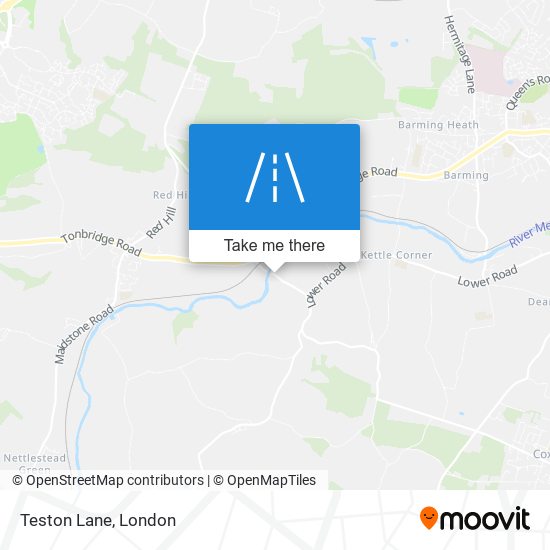 Teston Lane map