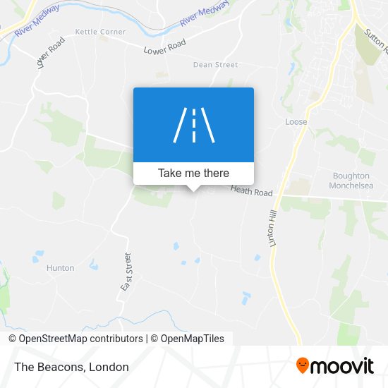 The Beacons map