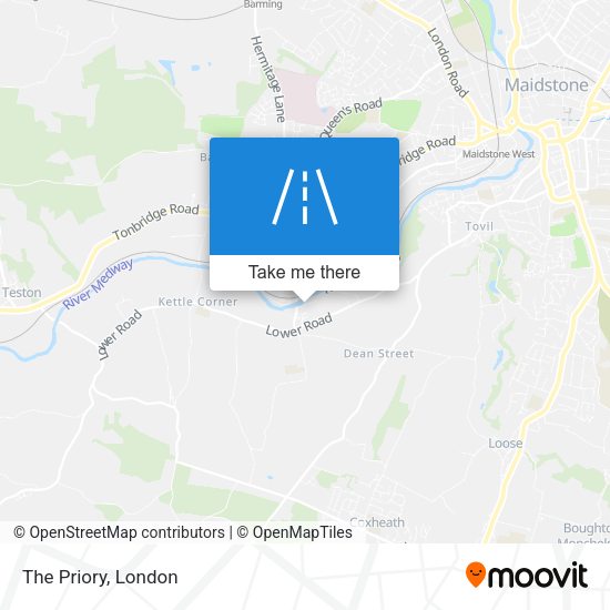 The Priory map