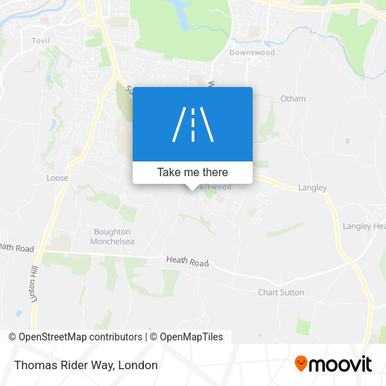 Thomas Rider Way map