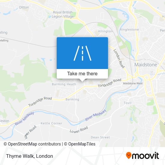 Thyme Walk map