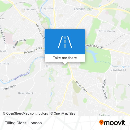 Tilling Close map