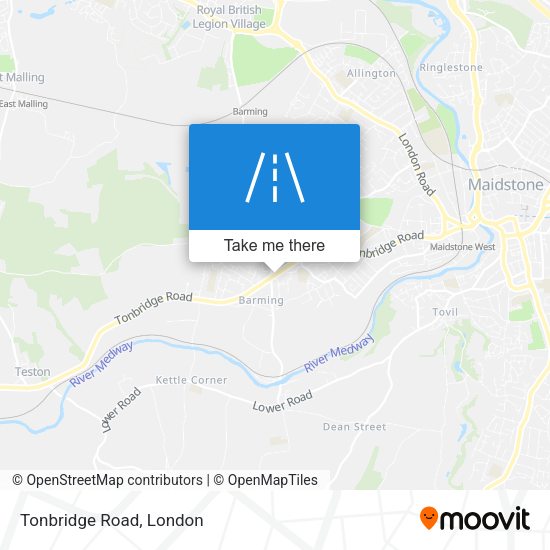 Tonbridge Road map