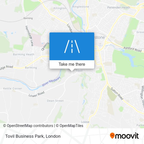 Tovil Business Park map