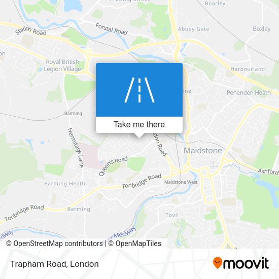 Trapham Road map