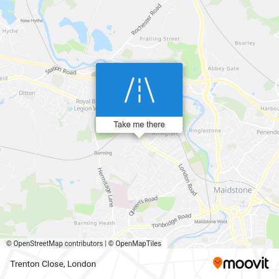Trenton Close map
