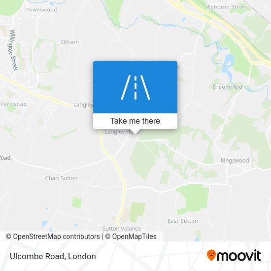 Ulcombe Road map