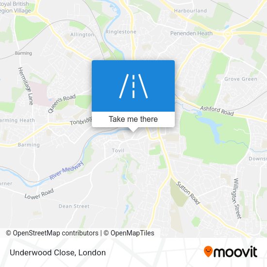 Underwood Close map