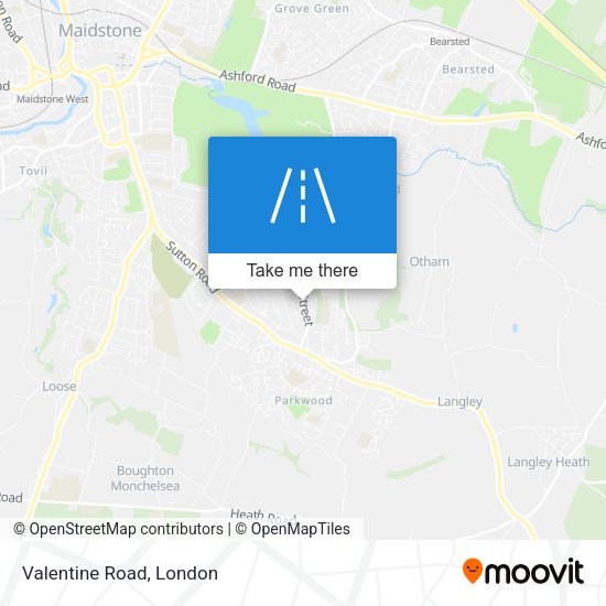 Valentine Road map
