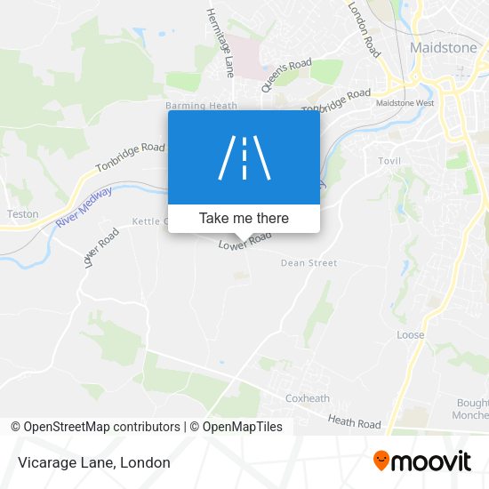 Vicarage Lane map