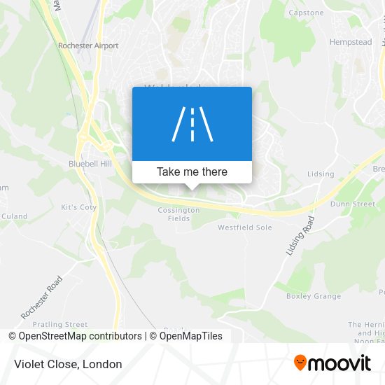 Violet Close map