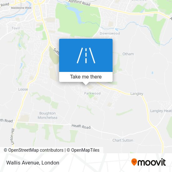 Wallis Avenue map