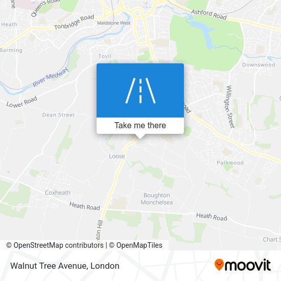Walnut Tree Avenue map