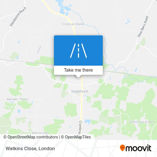 Watkins Close map