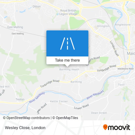 Wesley Close map