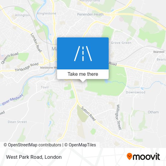 West Park Road map