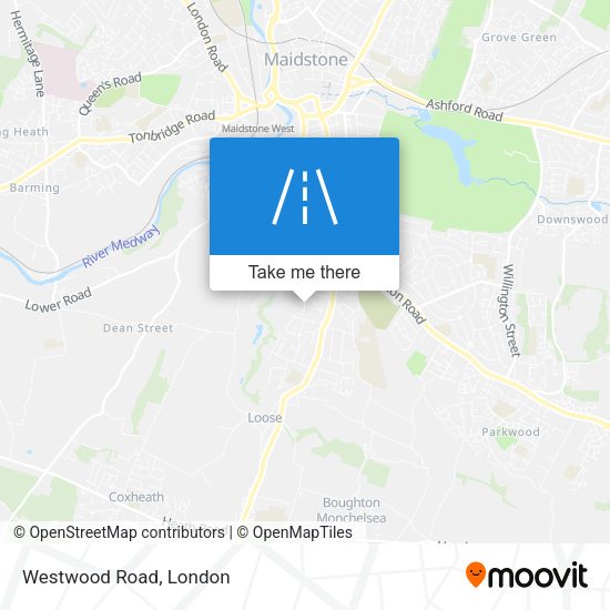 Westwood Road map