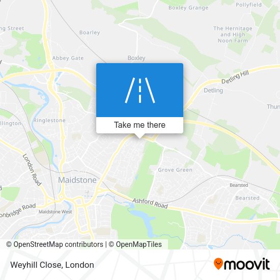 Weyhill Close map