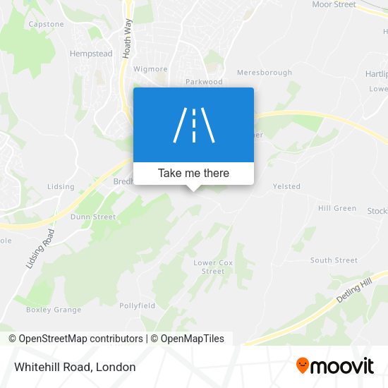 Whitehill Road map