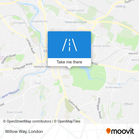 Willow Way map