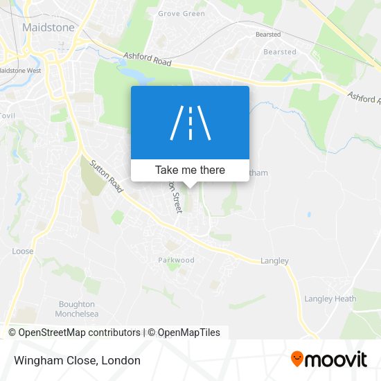 Wingham Close map
