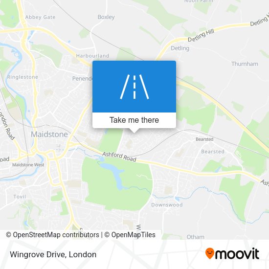 Wingrove Drive map