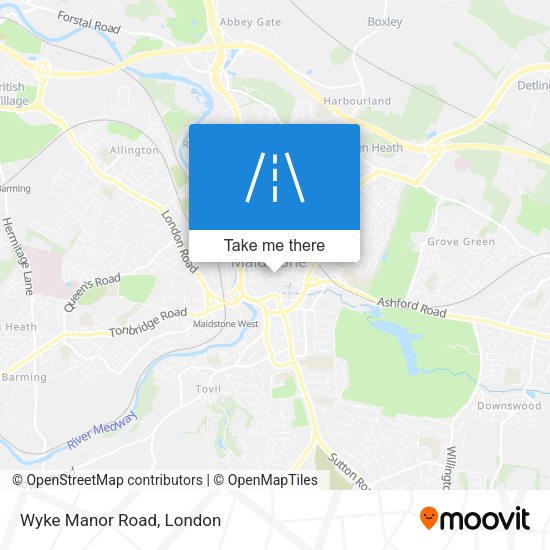 Wyke Manor Road map