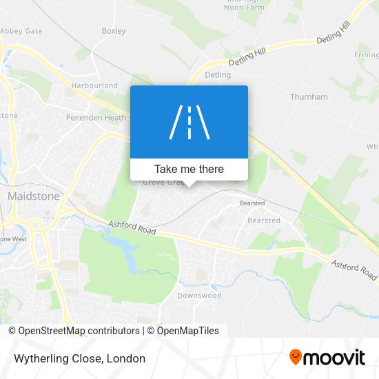 Wytherling Close map