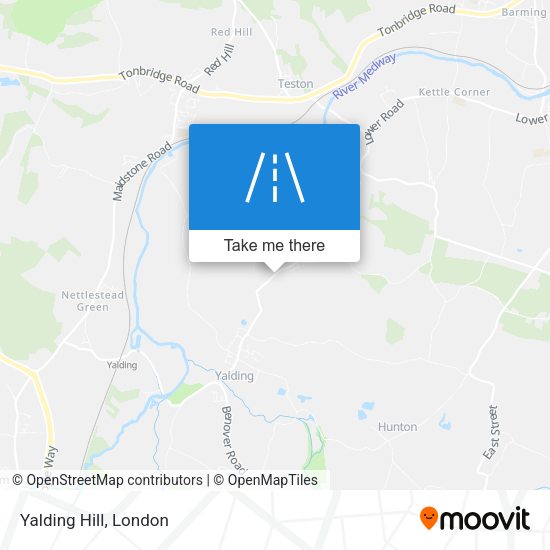Yalding Hill map