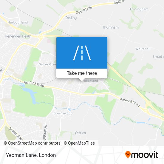 Yeoman Lane map