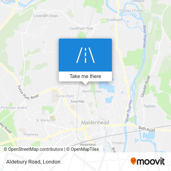 Aldebury Road map